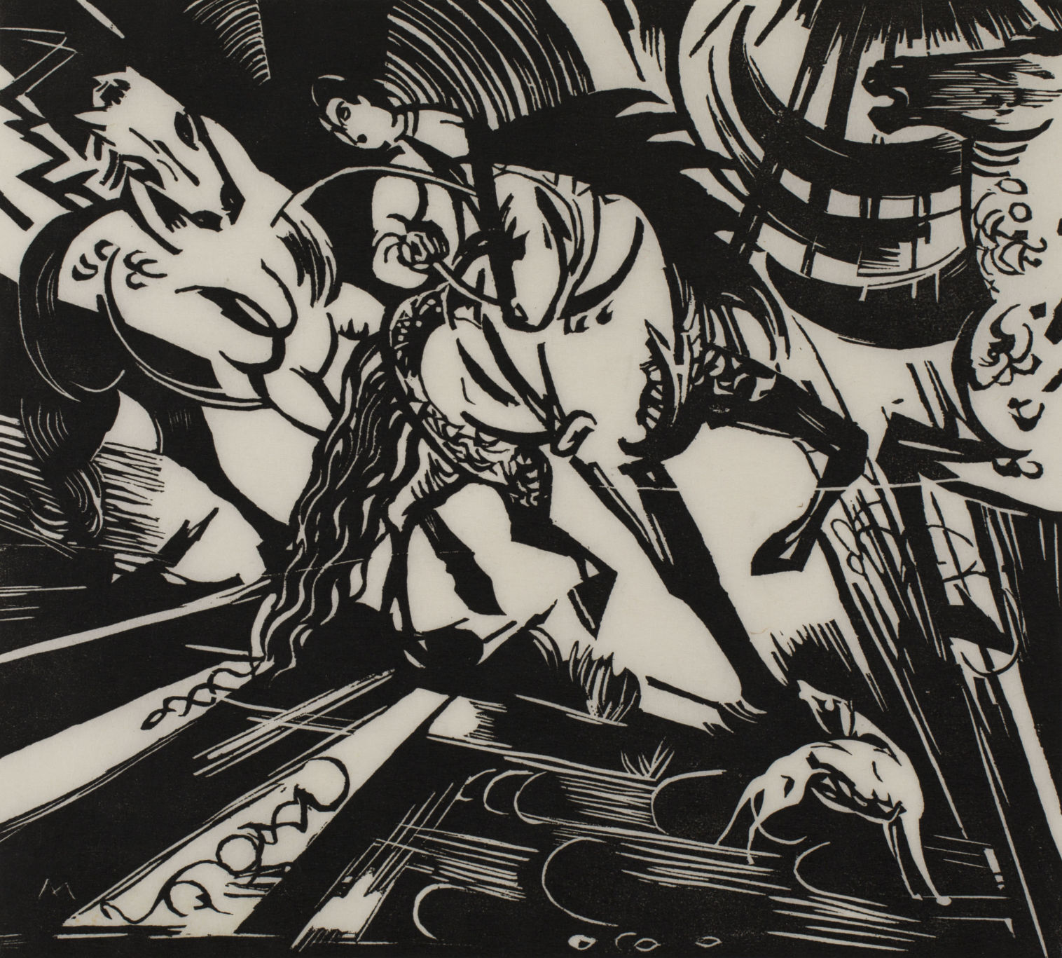 "Riding School" by Franz Marc (1913)